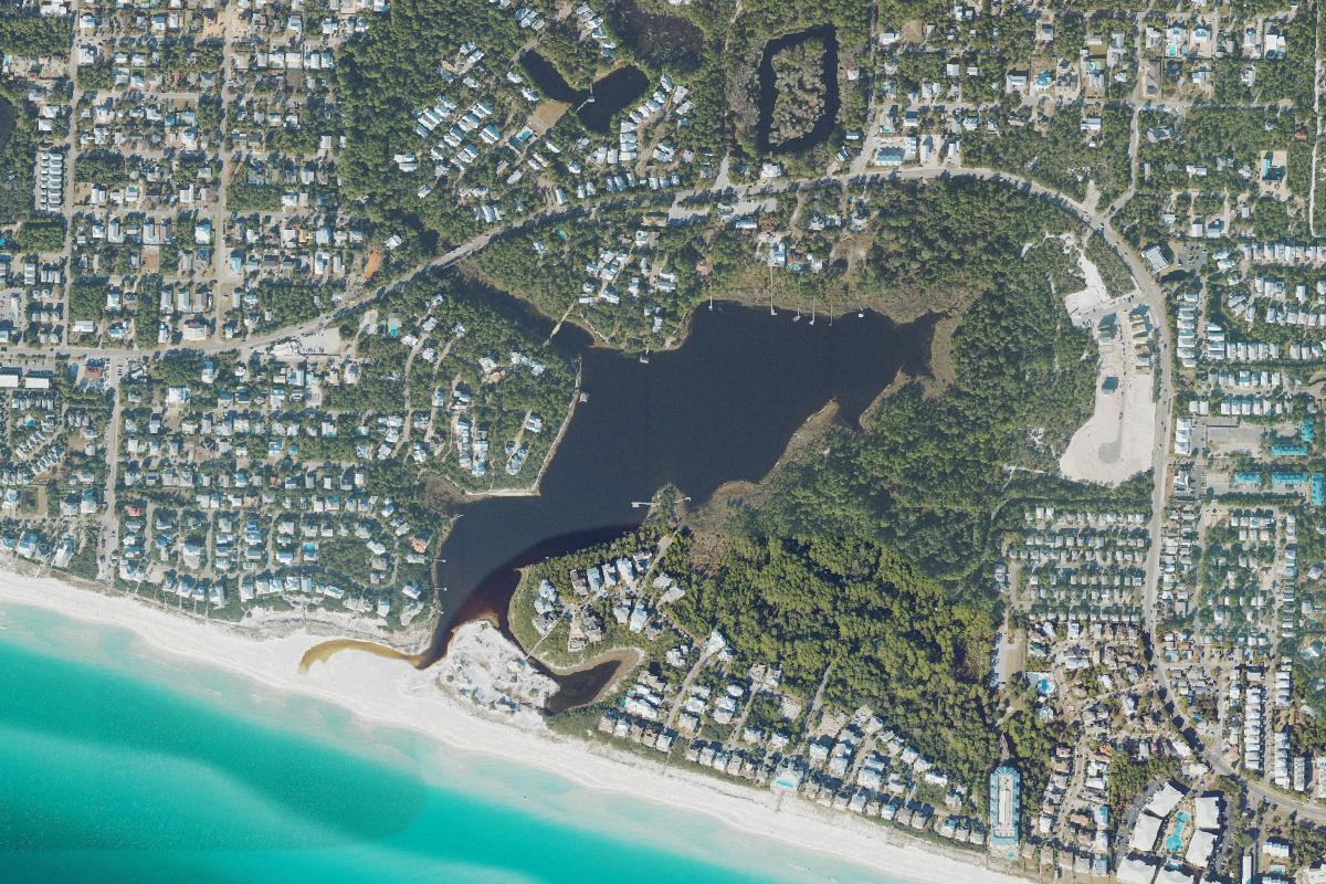 Aerial photograph of Draper Lake, Walton County, Florida